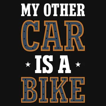 Bicycle riding typography graphics tshirt design Stock Illustration