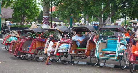 Bicycle rikshaw Stock Photos
