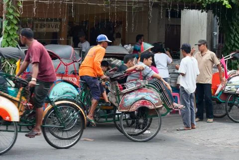 Bicycle rikshaw Stock Photos
