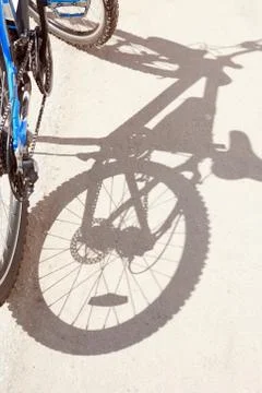Bicycle on road Foto stock