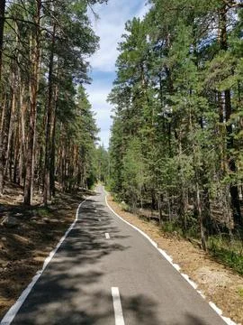 Bicycle road Stock Photos