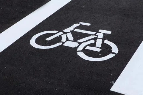 Bicycle road sing Stock Photos