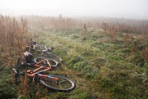 Bicycle at the rood Stock Photos