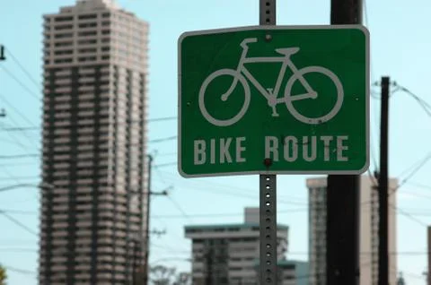 Bicycle Route Stock-Fotos