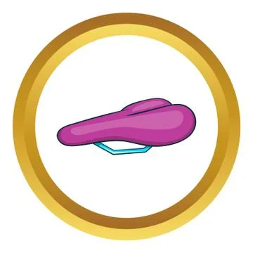 Bicycle saddle vector icon Stock Illustration
