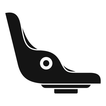 Bicycle seat icon simple vector. Child bike Stock Illustration