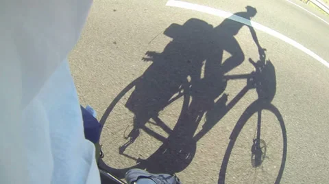 Bicycle shadow Video stock 29255950