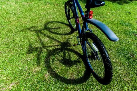 Bicycle shadow. 스톡 사진