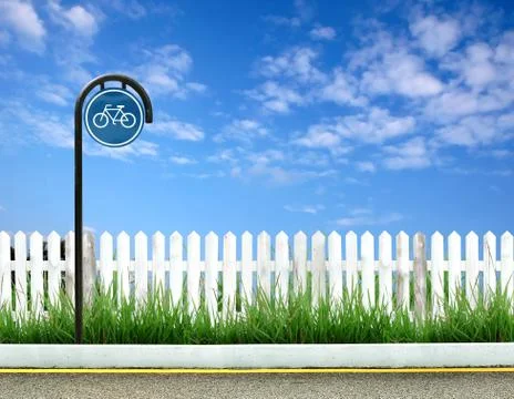 Bicycle sign Illustrazione stock