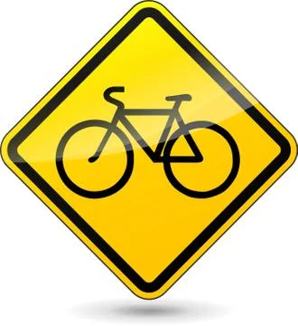 Bicycle sign Stock Illustration