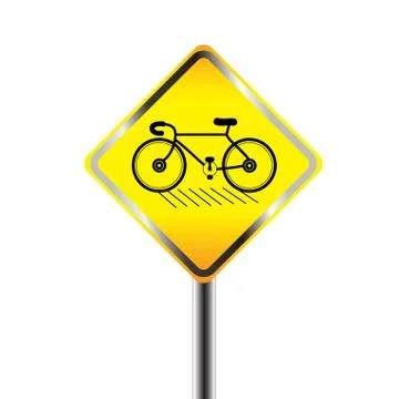 Bicycle sign Stock Illustration