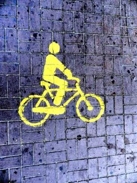 Bicycle sign Stock Photos