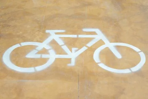 Bicycle sign Stock Photos