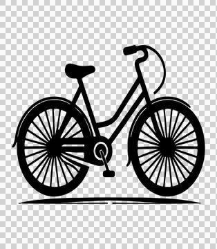 Bicycle silhouette design icon vector illustration Stock Illustration