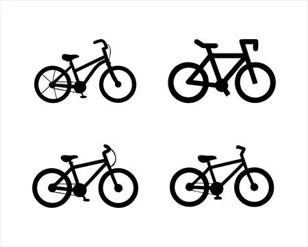 Bicycle silhouettes Stock-Illustration