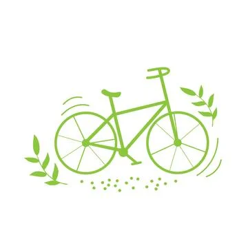Bicycle simple illustration Stock Illustration