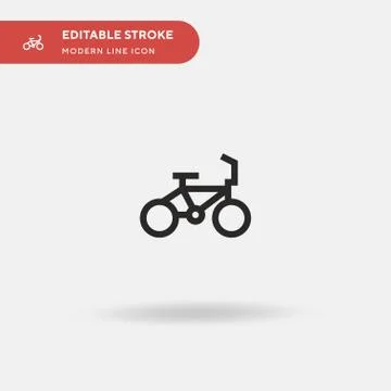Bicycle Simple vector icon. Illustration symbol design template for web mobil Stock Illustration