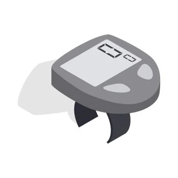 Bicycle speedometer computer icon Stock Illustration