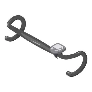 Bicycle speedometer icon, isometric style 스톡 일러스트