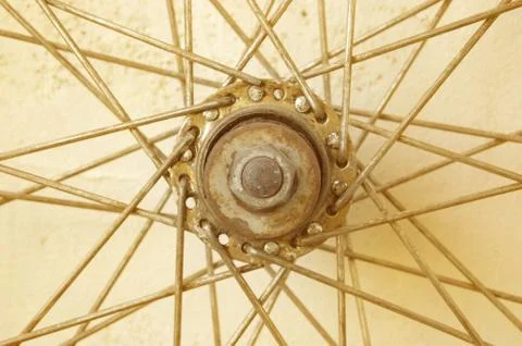 Bicycle spoke wheel Stock Photos