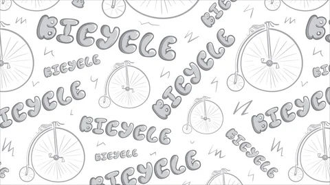 Bicycle texture on white background Stock Footage 121326723