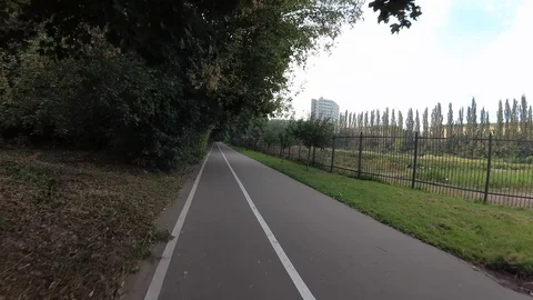 By bicycle through the park. Stock Footage 101485157