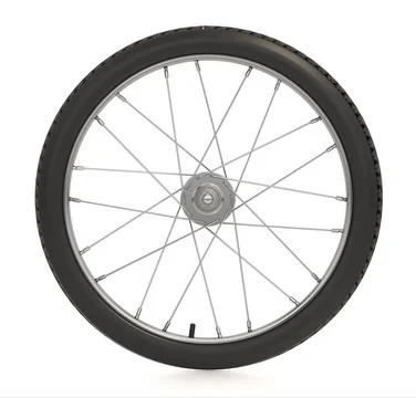 Bicycle tire isolated on white background. 3D illustration Stock Illustration