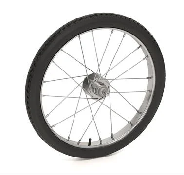 Bicycle tire isolated on white background. 3D illustration Stock Illustration