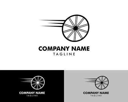 Bicycle Tire Logo Design Element Stock Illustration
