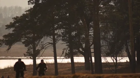 Bicycle Tour Stock Footage 36993772
