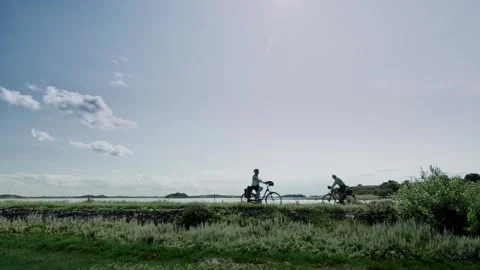 Bicycle tourists Video stock 263135584