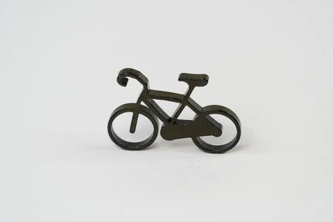 Bicycle toy object isolated on white background Stock Photos