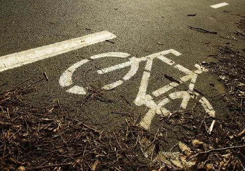 Bicycle track Stock Photos