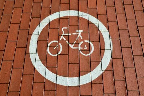 Bicycle trail Stock Photos