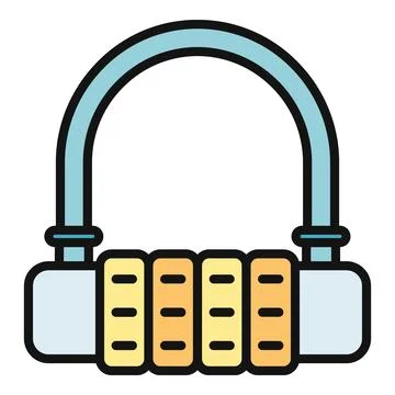 Bicycle u lock providing combination security protection Stock Illustration