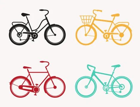 Bicycle Vector. Bike icon vector. Flat style for graphic design, logo. Stock Illustration