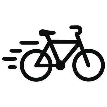 Bicycle vector icon eco transport glyph Stock Illustration