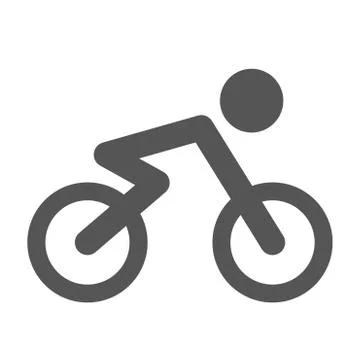 Bicycle vector icon, Vector Bicycle illustration - Sport Symbol 스톡 일러스트