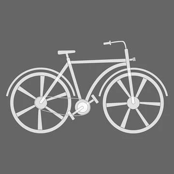 Bicycle. Vector illustration. Isolated Stock Illustration