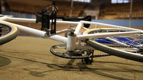 Bicycle on Velodrome Stock Footage 36778243