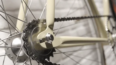 Bicycle on the wall Stock Footage