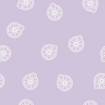 Bicycle wheel alignment line seamless pattern Stock Illustration