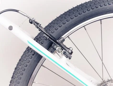 Bicycle wheel, close-up Stock Photos