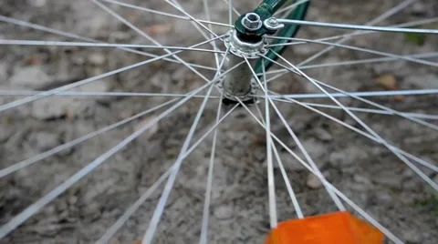 Bicycle wheel Stock Footage 53811058