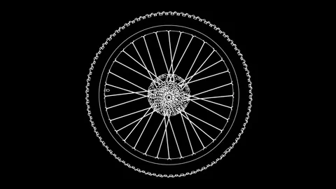 Bicycle wheel Video stock 73816498