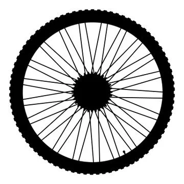 Bicycle wheel icon Stock Illustration