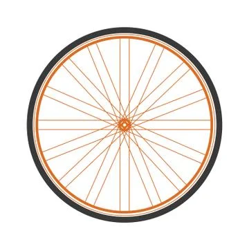 Bicycle wheel Stock Illustration
