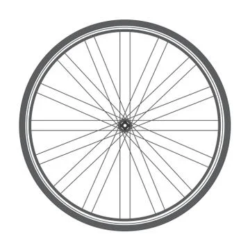 Bicycle wheel Stock Illustration