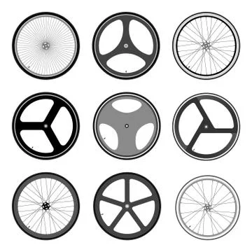 Bicycle wheel. Stock Illustration
