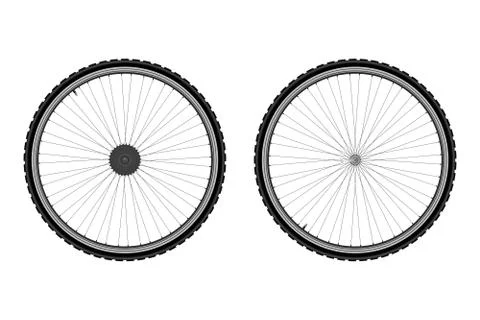 Bicycle wheel Stock Illustration